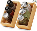Small Bamboo Kitchen Drawer Organizer Boxes – 6" x 3" Stackable Wood Silverware by LOCHANTIE