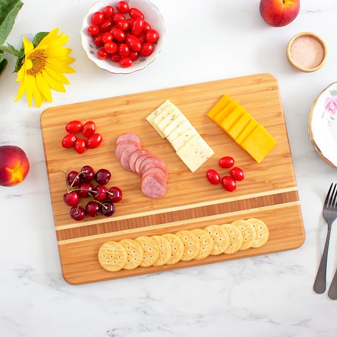 Totally Bamboo Martinique Bamboo Serving and Cutting Board - Image 3
