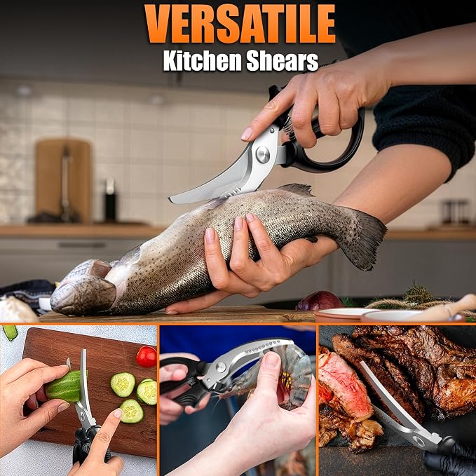 Poultry Shears Heavy Duty – Stainless Steel Chicken Shears - Image 7