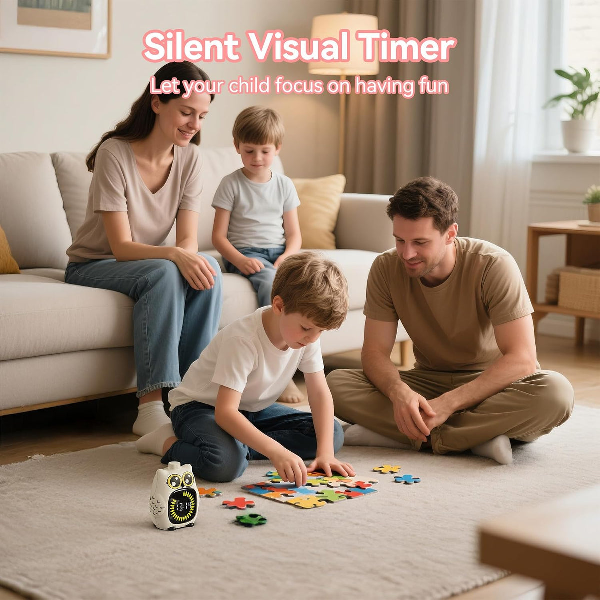 Visual Timer for Kids, Silent Countdown Potty Timer for Toddler