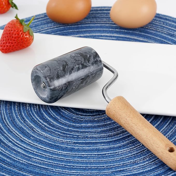 Tianman Rolling Pin Pizza Roller, Marble Roller Non-Stick T-Type, - Image 5