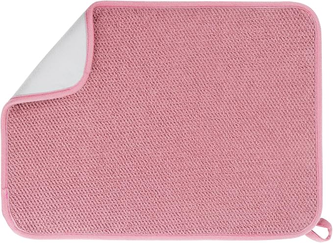 GeeRic Microfiber Dish Drying Mat, Super Absorbent Kitchen Dish Drying Pad by GeeRic