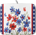 Giwawa 4th of July Flower Dish Drying Mat 16"x18" Independence Day Stars Dish by Giwawa