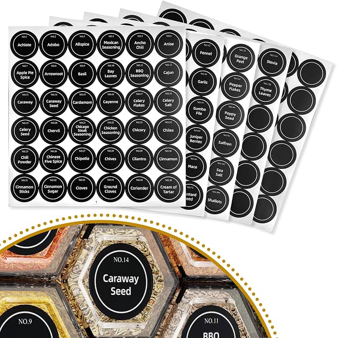 Vetacsion Set of 12 Magnetic Spice Tins - Image 3