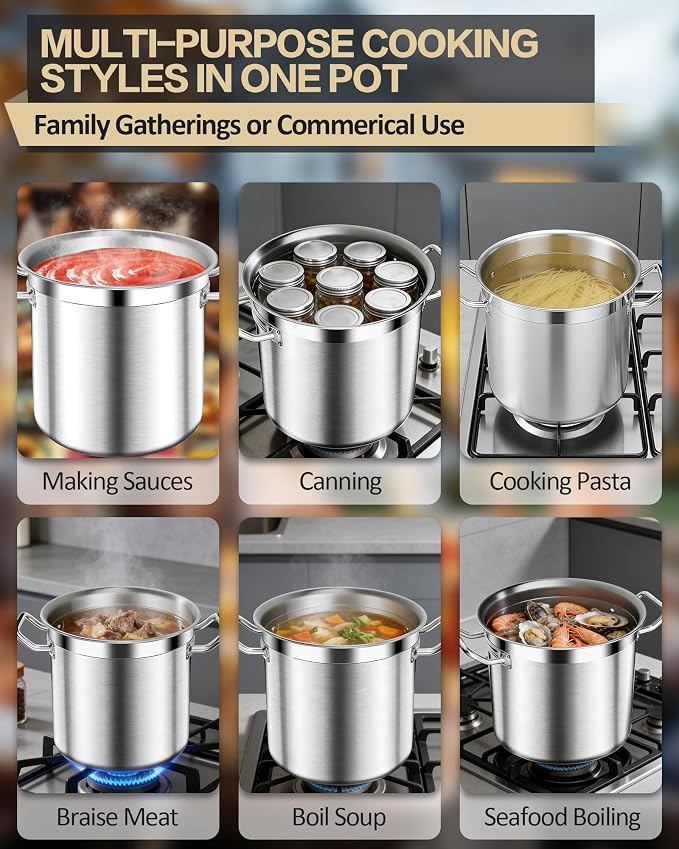 STOCKPOT Stainless Steel 20 Quart Stockpot - Image 8