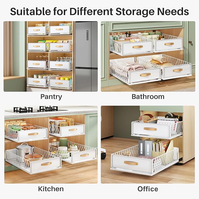 Pull out Cabinet Organizer, Heavy Duty Slide out Pantry Shelves Drawer Storage - Image 9