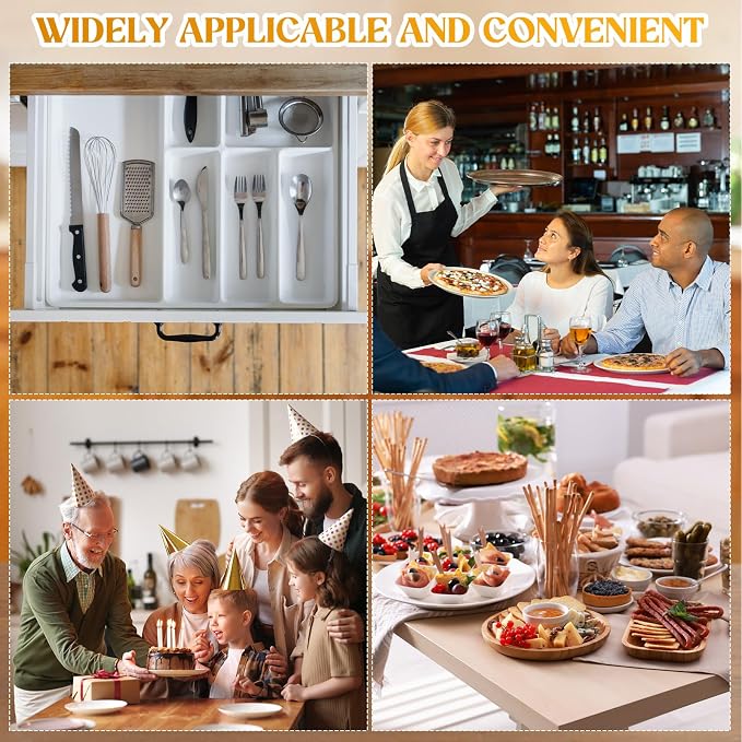 Suzile Acrylic Cutlery Storage Organizer Bin Silverware Caddy Countertop Knife - Image 5