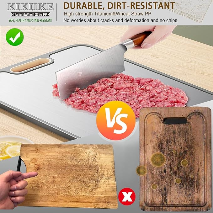 Titanium Cutting Board Double Sided Pure Titanium Cutting Boards - Image 2