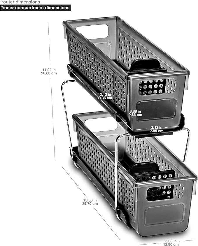 madesmart 2-Tier Under Sink Organizer - Image 4