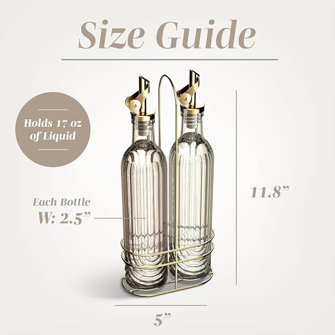 COOK WITH COLOR Glass Olive Oil Bottle Dispenser - Image 5