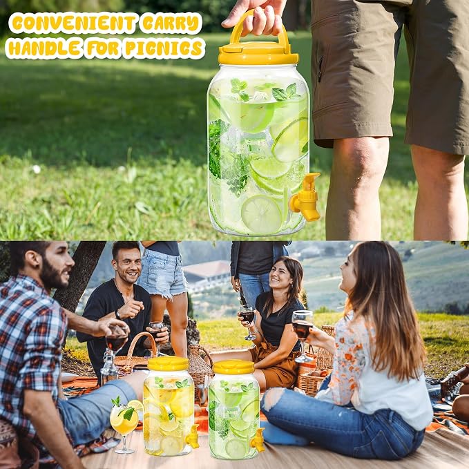 Havawish 2 Pcs 1 Gallon Plastic Beverage Dispenser - Image 6