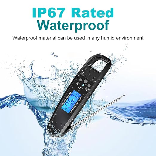 Meat Thermometer Digital, IP67 Waterproof Cooking Thermometer - Image 4