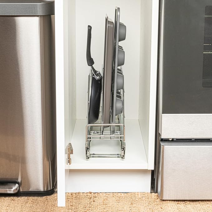 Household Essentials Glidez Multipurpose Chrome-Plated Steel Pull-Out/Slide-Out - Image 3
