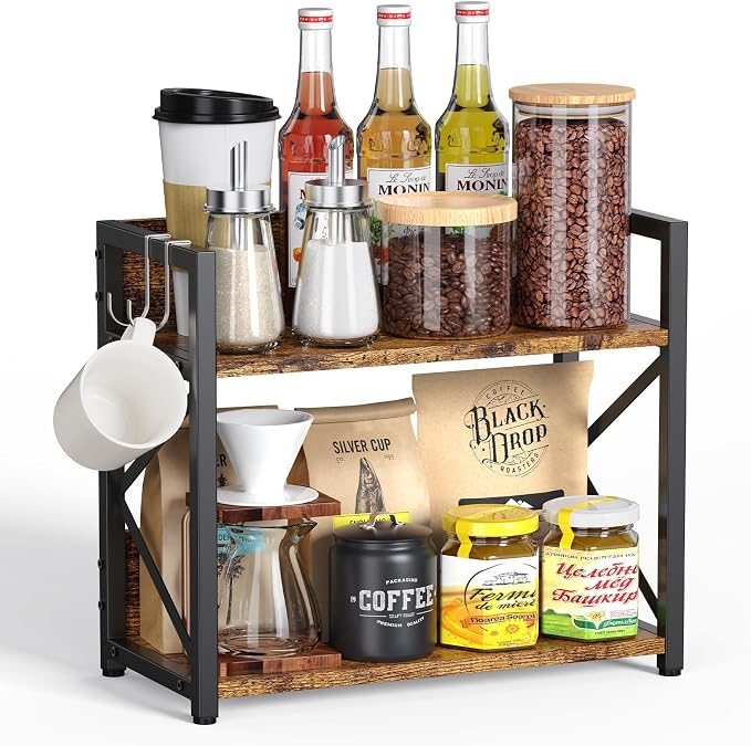 RUILALIFE Coffee-Bar-Station-Organizer Shelf by RUILALIFE