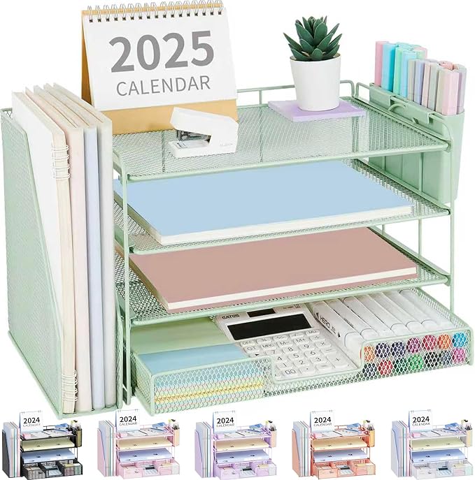 OPNICE Desk Organizer, 4-Tier Desktop File Organizer by OPNICE