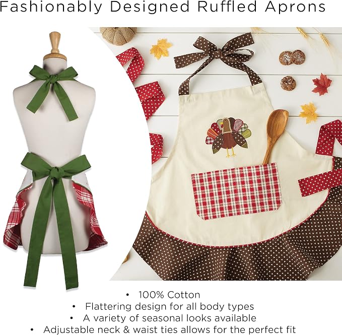 DII Women's Spring & Summer Apron Collection Adjustable, Two Large Pockets & - Image 9