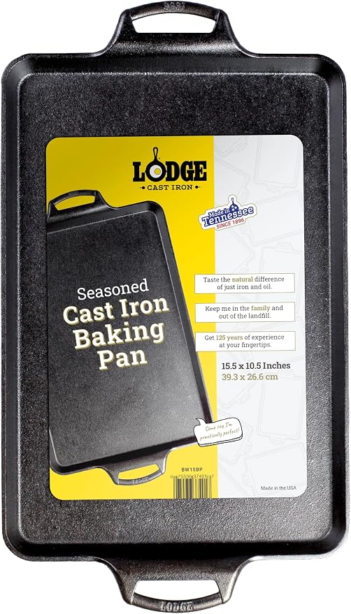 Lodge Seasoned Cast Iron Baking Pan by Lodge