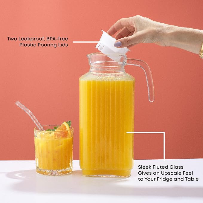 JoyJolt 60oz Glass Pitcher - Image 4