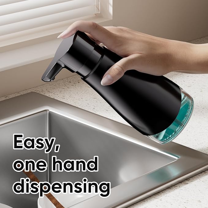 Oasis Creations 500 mL /17fl.oz Stainless Steel Liquid Soap Dispenser - Image 5