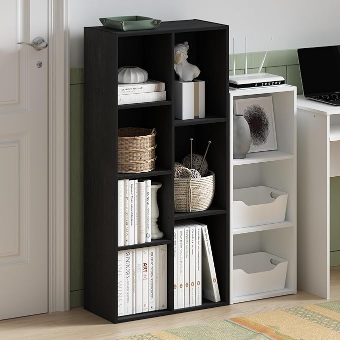 Furinno LUDER Book Shelf, 7-Cube Bookshelf, Bookcase - Image 2