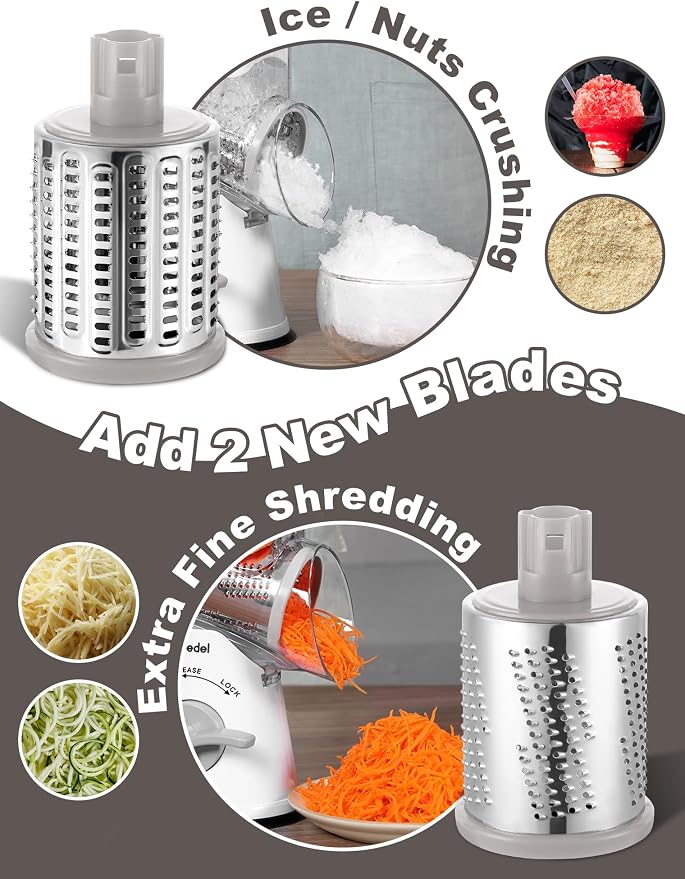 Geedel Rotary Cheese Grater Cheese Shredder - Image 3