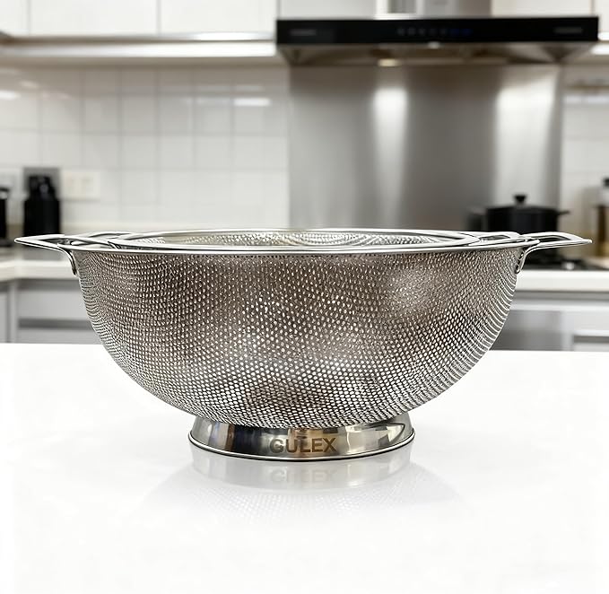 Gulex Stainless Steel Colander and Strainer Set， Strainer - Image 5