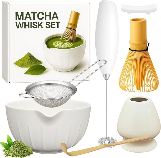 Matcha Whisk Set with Matcha Bowl by Unknown
