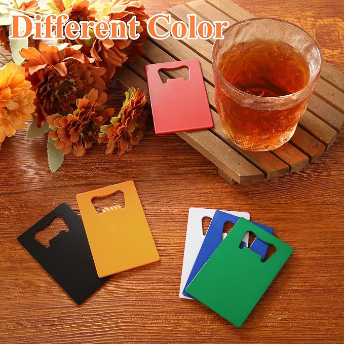 QTLCOHD 60 Pieces Credit Card Bottle Opener Stainless Steel Bottle Opener Bulk - Image 6