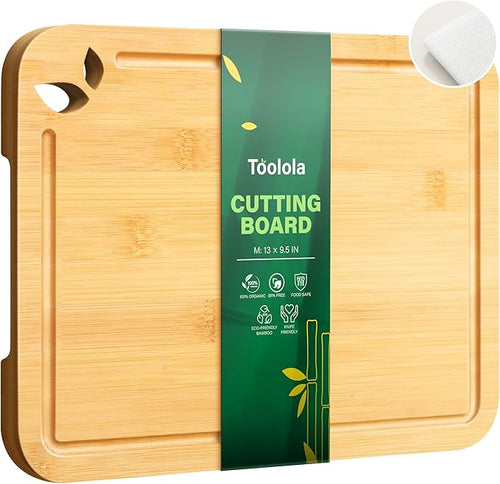 13 x 9.5 inch Bamboo Cutting Boards by Toolola