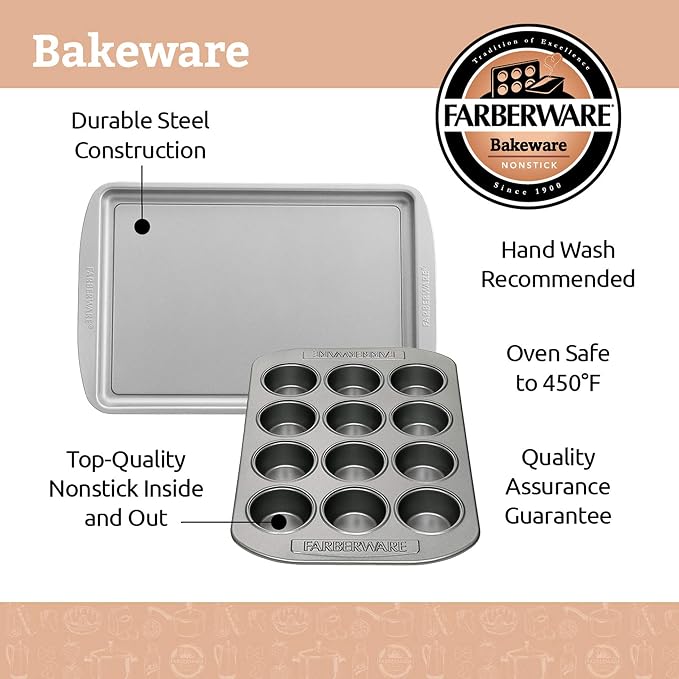 Farberware Nonstick Bakeware 3-Piece Cookie Pan Set - Image 13