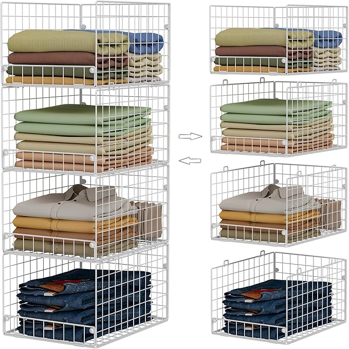 Yociyoga Stackable Closet Organizers and Storage by FollowWithYociyogaTogether