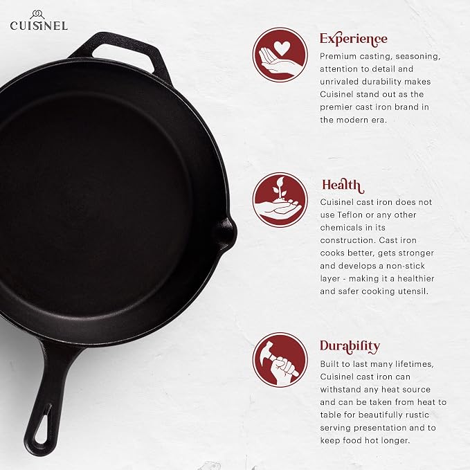Cuisinel Cast Iron Skillet Set - Image 2