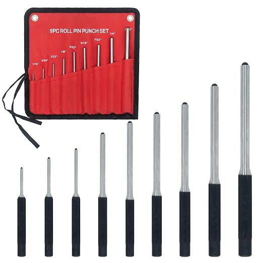 9-Piece Roll Pin Punch Set - Image 9