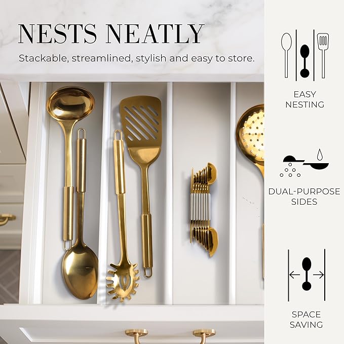 White and Gold Measuring Spoons - Image 9