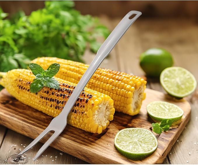 HIC Kitchen Serving Fork with Long Handle, 18/8 Stainless Steel - Image 3