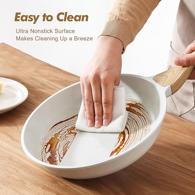 SENSARTE Nonstick Frying Pan Skillets, Healthy Cookware Chef's Pan, Free of - Image 4