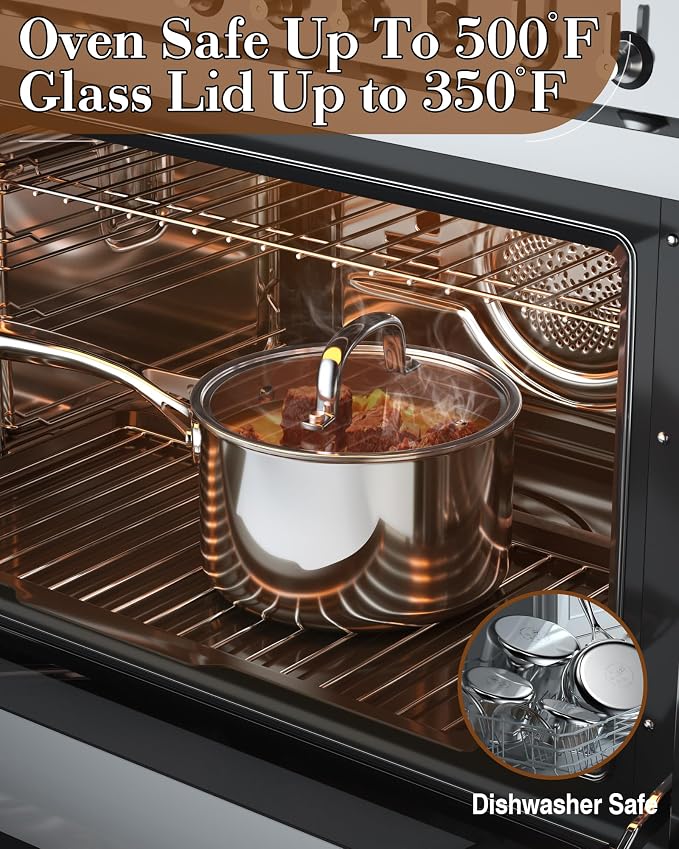 Cook N Home Stainless Steel Sauce Pan - Image 8