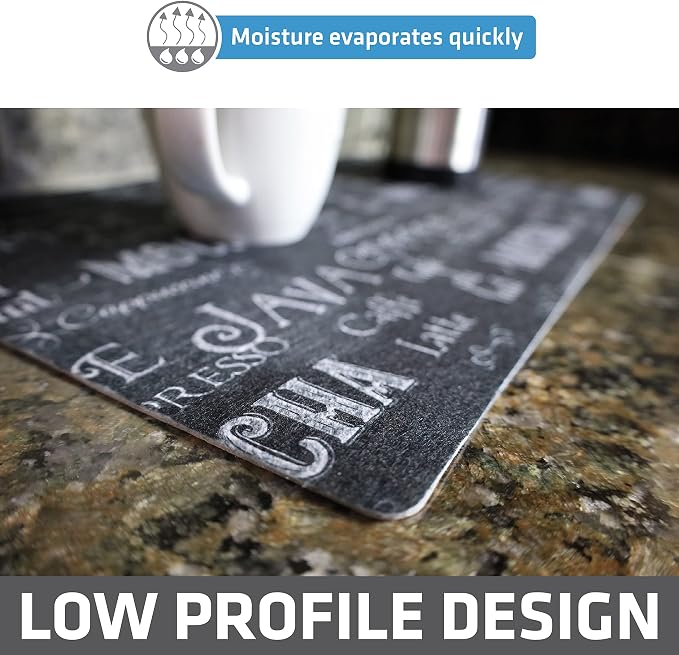 Drymate Coffee Maker Mat, Protects Kitchen Countertops From Spills, Stains & - Image 5