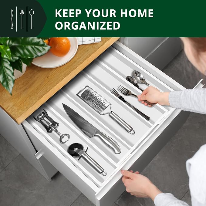 ROYAL CRAFT WOOD Luxury Bamboo Kitchen Drawer Organizer - Image 3
