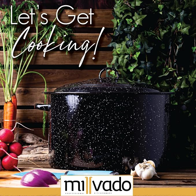 Millvado Granite 21 Qt Stockpot, Nonstick Soup Pot - Image 3