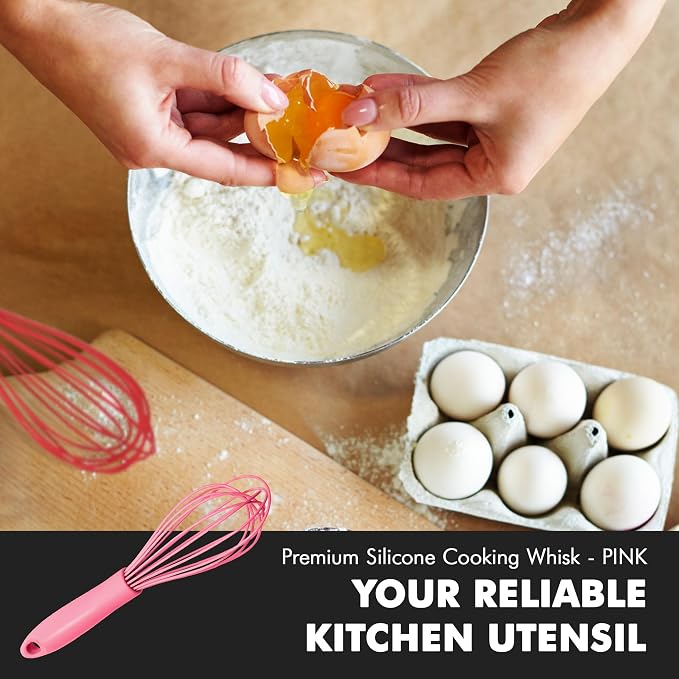 Chef Craft Premium Silicone Wire Cooking Whisk, 10.5 inch - Image 5
