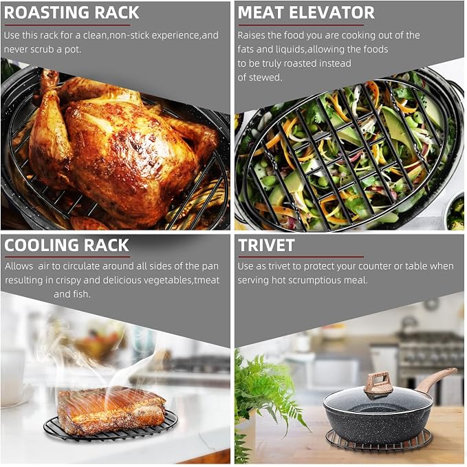 DIMESHY Roasting Rack, Enamel Finished, fit - Image 5
