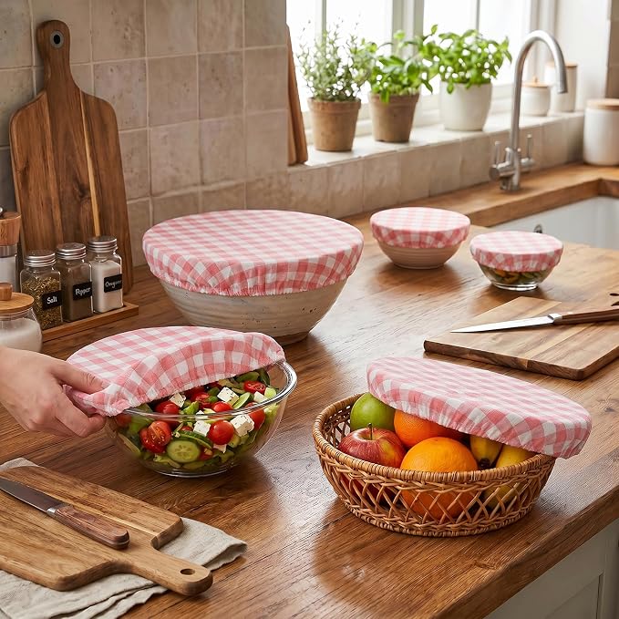 Reusable Bowl Covers, 5 Size Stretch Cloth Bowl Covers - Image 5