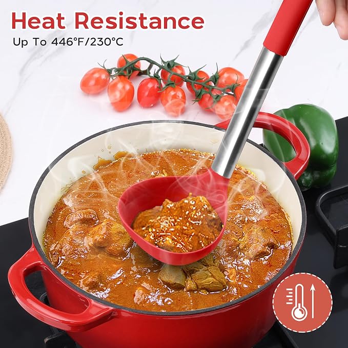Onader 15 Pcs Silicone Cooking Utensils Set, Large Kitchen Gadgets Tools - Image 8