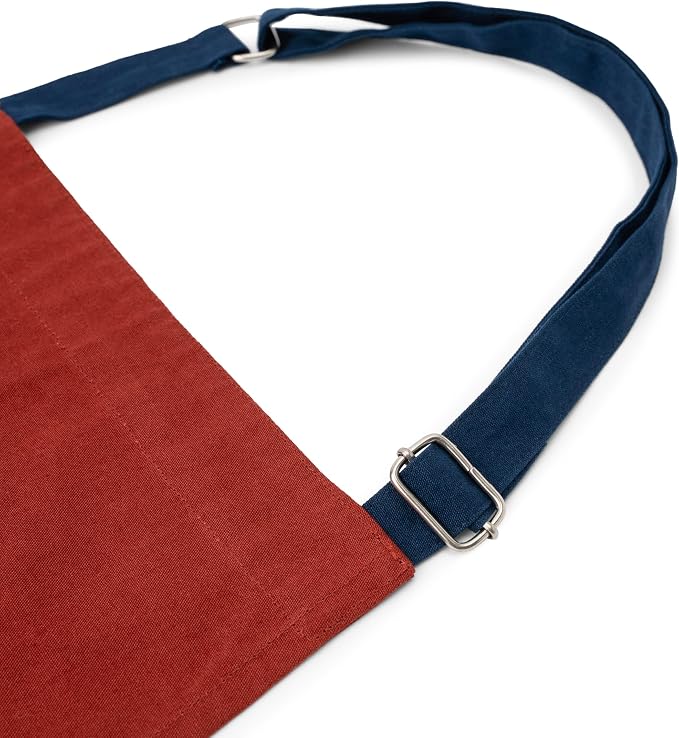Cotton Canvas Apron for Women & Men – Adjustable Neck Strap & Waist Ties - Image 6