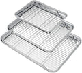 Wildone Baking Sheet with Rack Set, Stainless Steel Baking Pan Cookie Sheet by Wildone