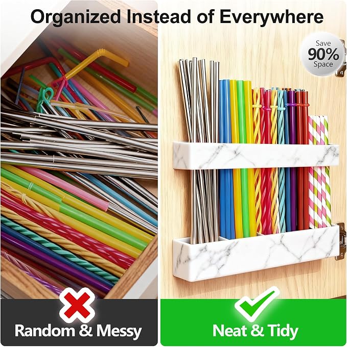 9.5” Large Acrylic Straw Holder - Image 6