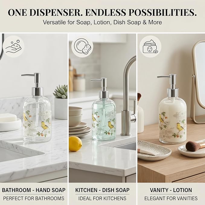 Topadorn 17oz Glass Soap Dispenser - Image 6