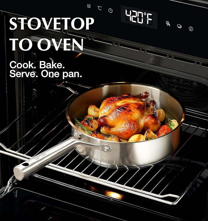 KOCH SYSTEME CS Stainless Steel Cookware Set 17 Piece, Professional 18/10 - Image 7