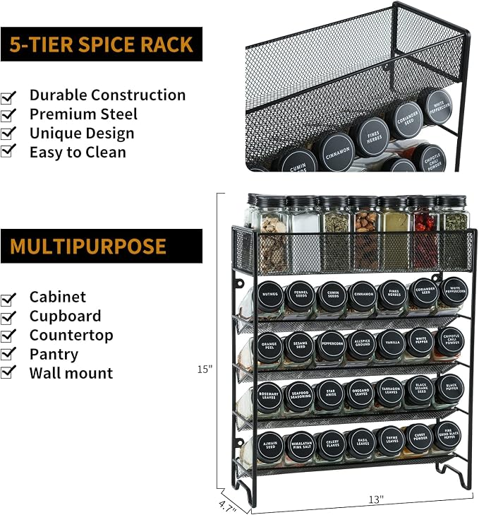 Skiileor Spice Rack Organizer - Image 2